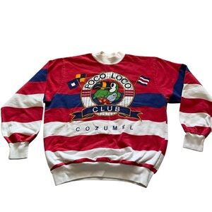 Vintage 80s Poco Loco club tourist exotic travel sweatshirt size medium unisex
